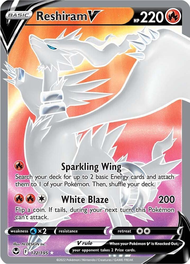 Reshiram V (Full Art) - SWSH12: Silver Tempest