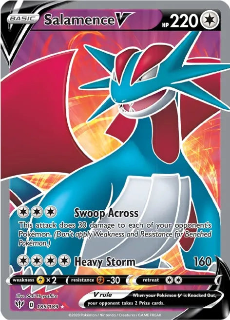 Salamence V (Full Art) - SWSH03: Darkness Ablaze