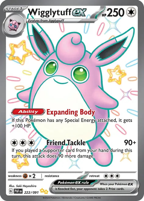 Wigglytuff ex 222/091 - SV: Paldean Fates