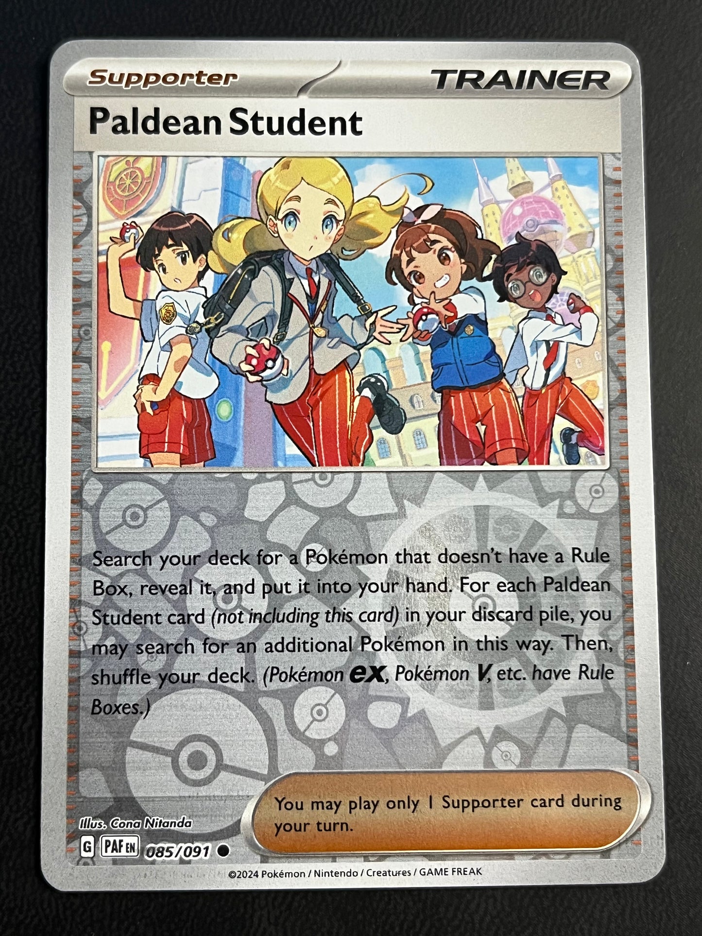 Paldean Student 085/091 (Reverse Holo) - SV: Paldean Fates