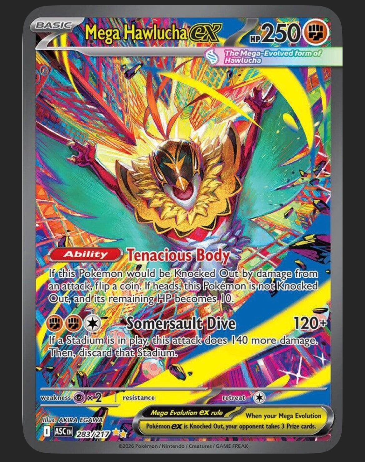 Mega Hawlucha ex 283/217 - ME: Ascended Heroes