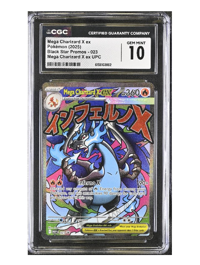 CGC 10 Mega Charizard X ex - 023 - ME: Mega Evolution Promo
