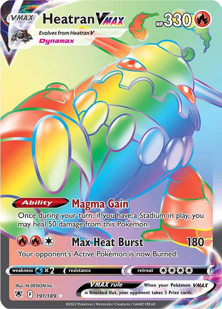 Heatran VMAX (Secret) - SWSH10: Astral Radiance