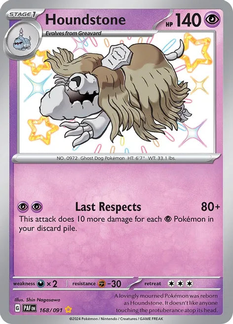 Houndstone 168/091 - SV: Paldean Fates