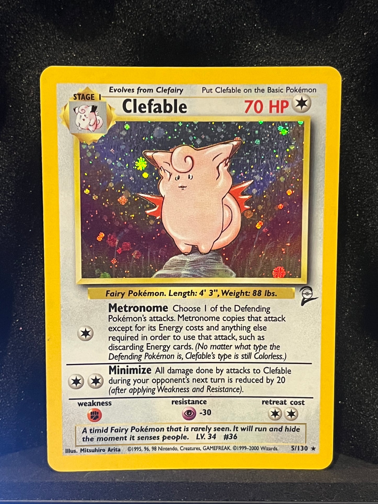 Clefable - Base Set 2 (Moderate Play)