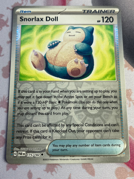 Snorlax Doll (Reverse Holo) - SV04: Paradox Rift