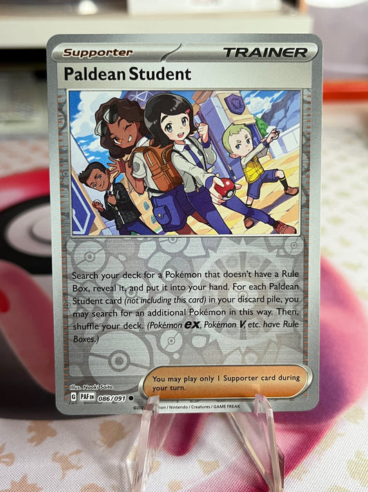 Paldean Student 086/091 (Reverse Holo) - SV: Paldean Fates