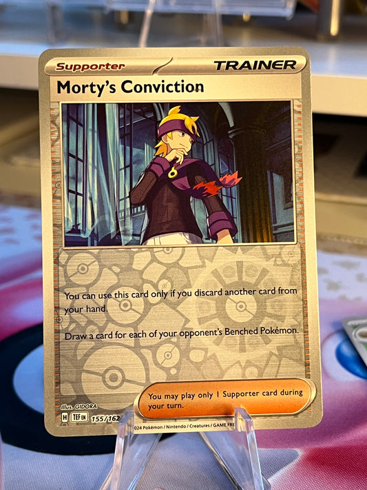 Morty’s Conviction (Reverse Holo) - SV05: Temporal Forces