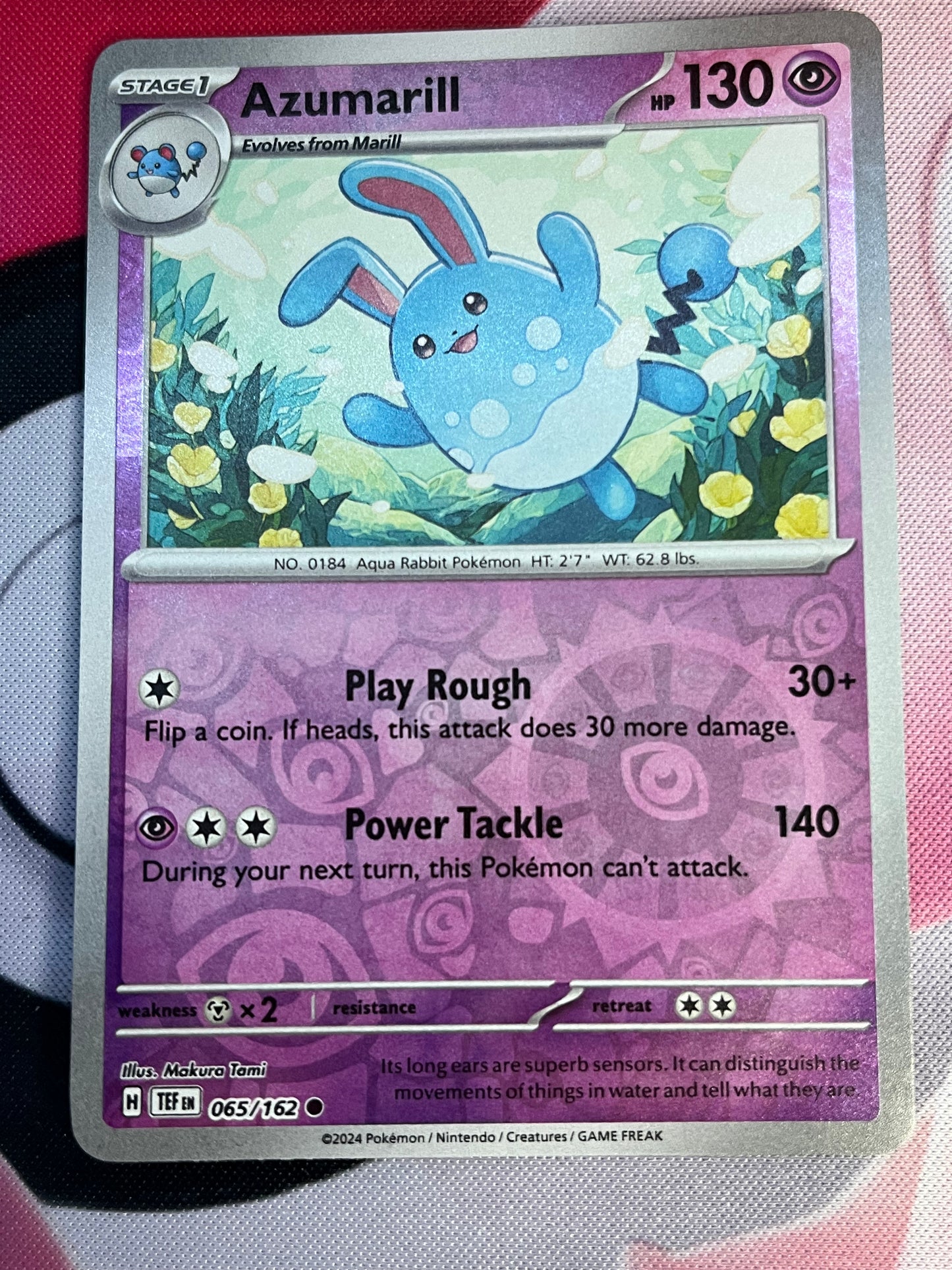 Azumarill (Reverse Holo) - SV05: Temporal Forces