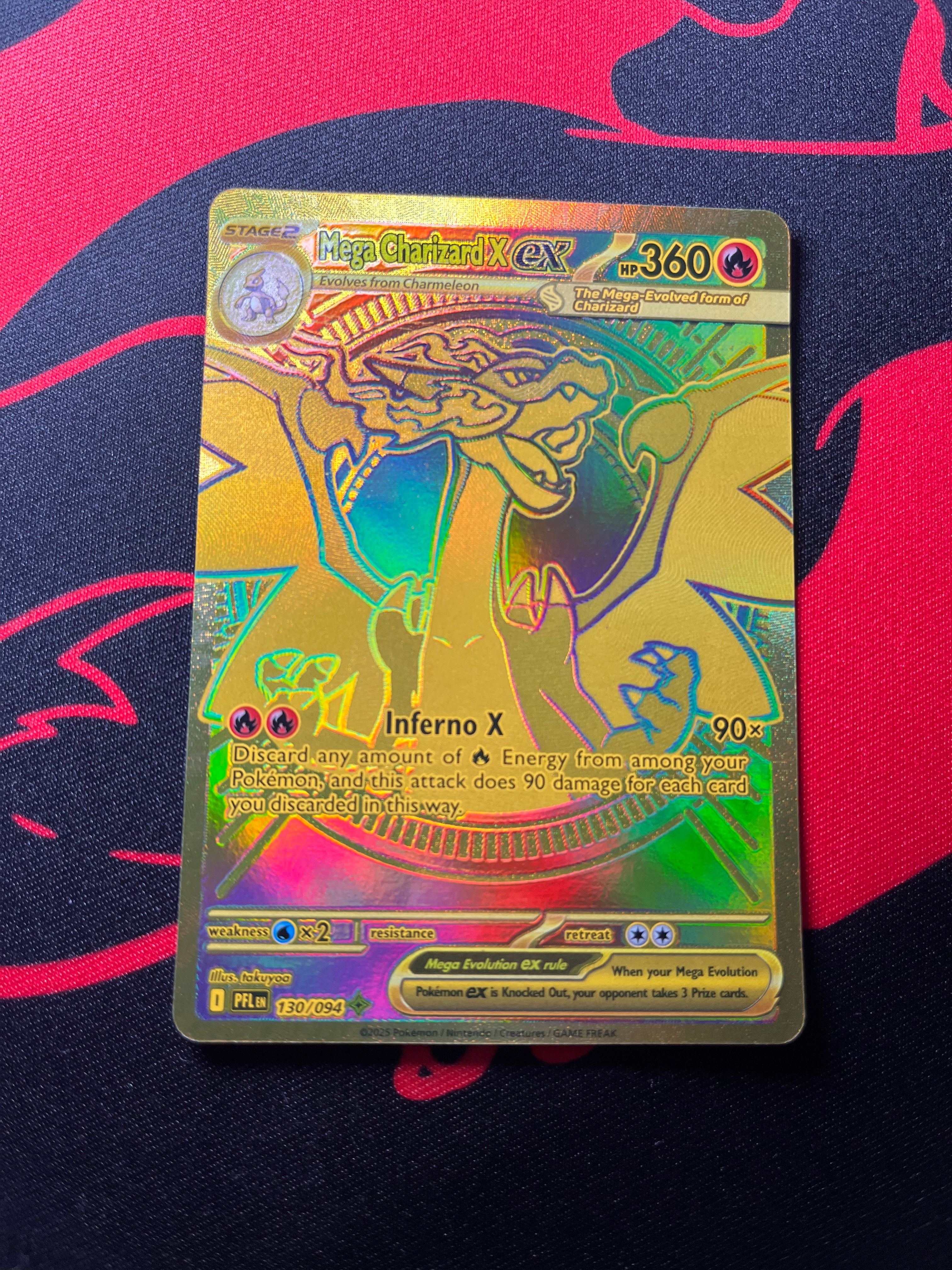Mega Charizard X ex 130/094 - ME02: Phantasmal Flames