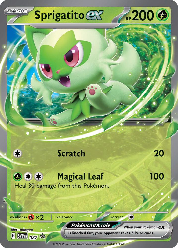 Sprigatito ex #087 - SV: Scarlet & Violet Promo Cards (SEALED)
