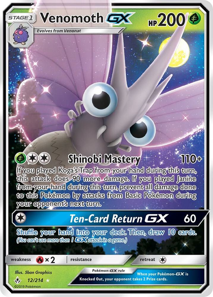 Venomoth GX - SM: Unbroken Bonds