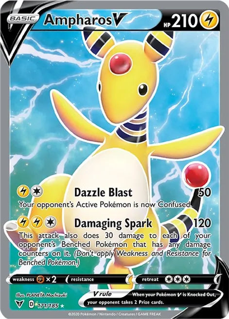 Ampharos V (Full Art) - Vivid Voltage