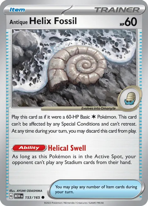 Antique Helix Fossil - SV: Scarlet & Violet 151