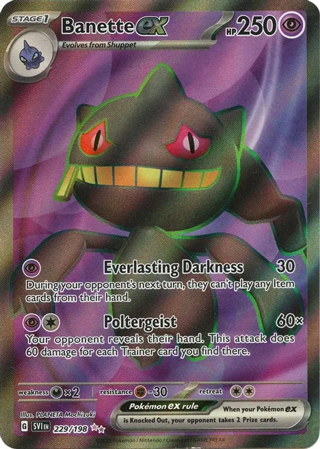 Banette ex (Full Art) - Scarlet & Violet Base Set