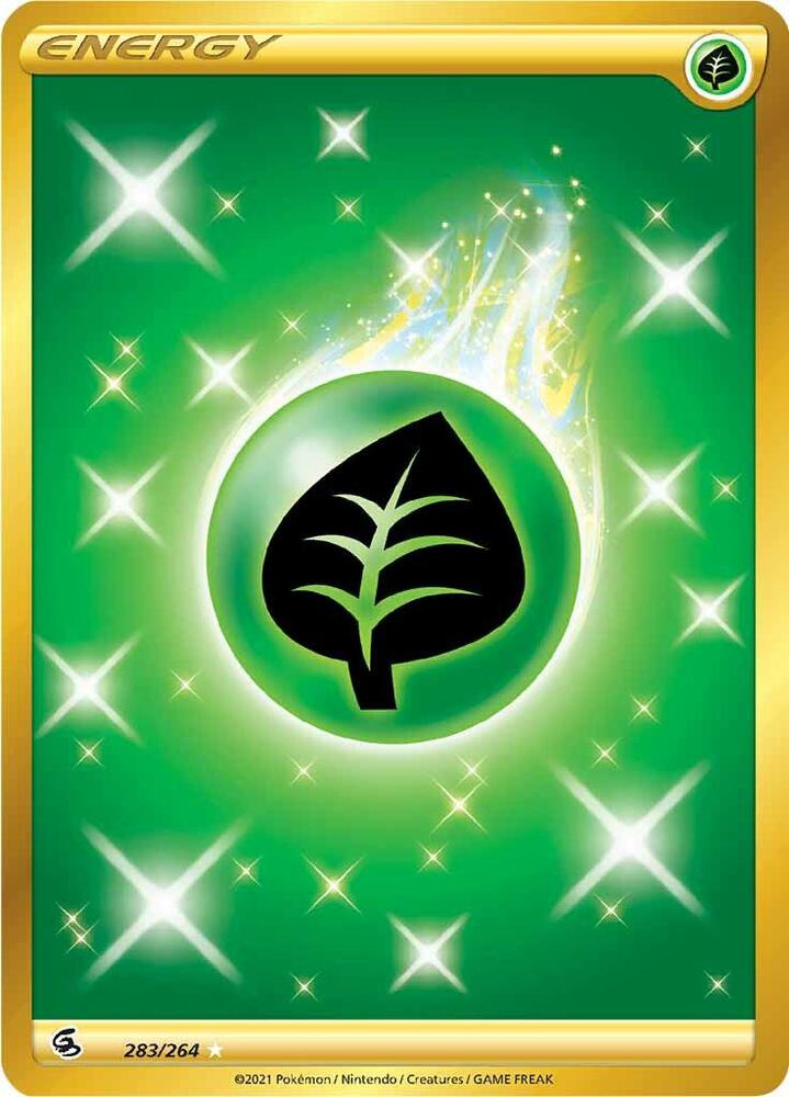 Grass Energy (Secret) - SWSH08: Fusion Strike