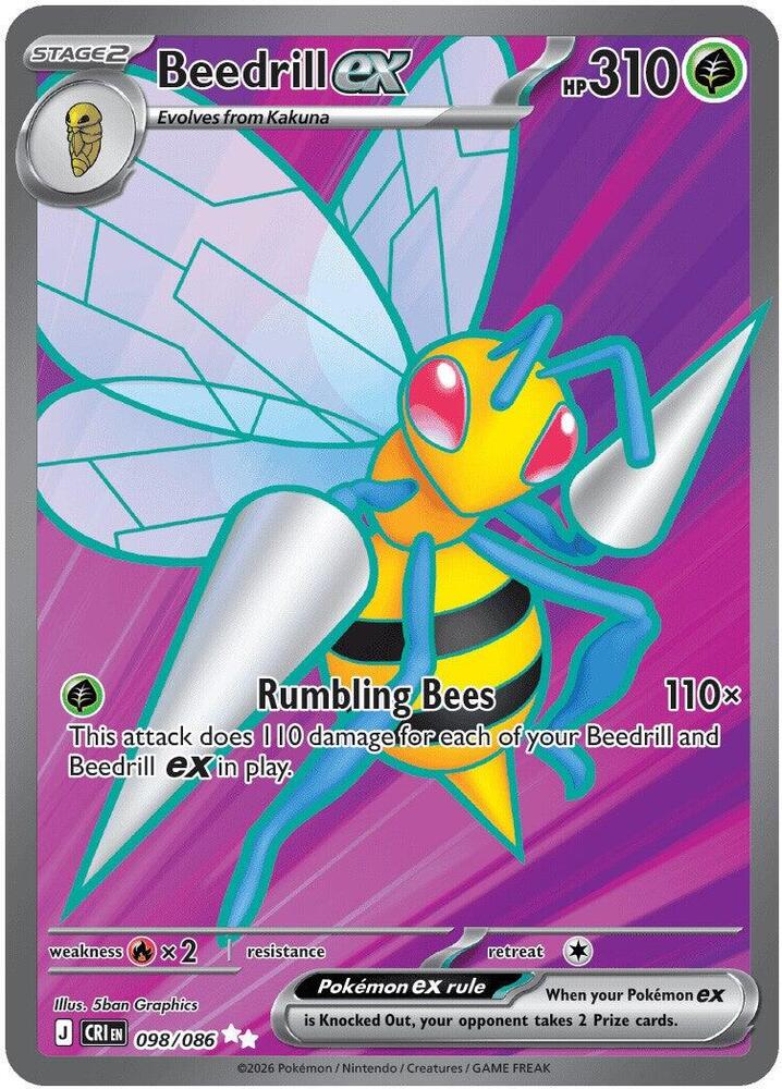 Beedrill ex - 098/086 - ME04: Chaos Rising