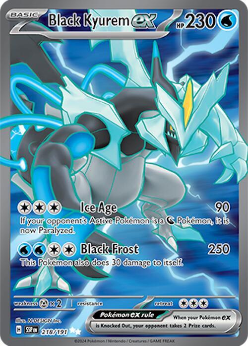 Black Kyurem ex - 218/191 - SV08: Surging Sparks