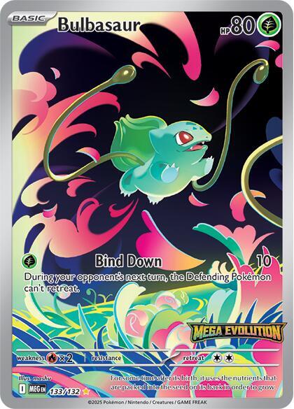 Bulbasaur (SEALED) - 133/132 (Mega Evolution Stamped) - Miscellaneous Cards & Products