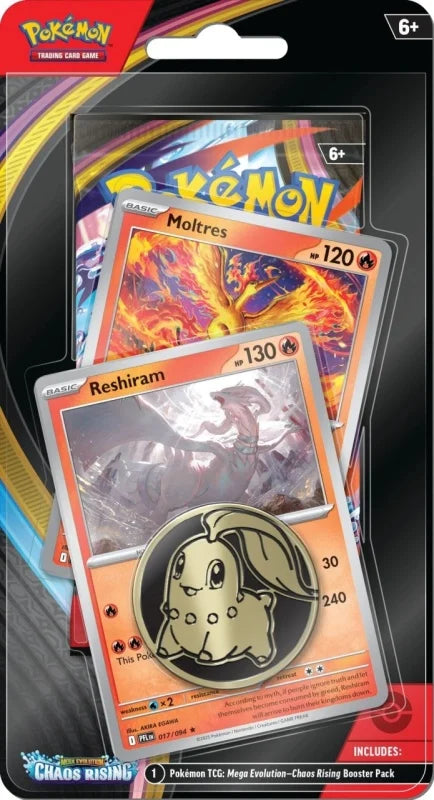 Chaos Rising Premium Checklane Blister [Reshiram] - ME04: Chaos Rising