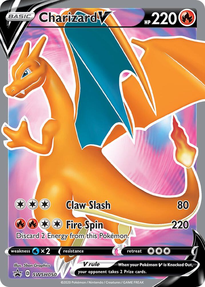 Charizard V - SWSH050 - SWSH: Sword & Shield Promo Cards (SEALED)