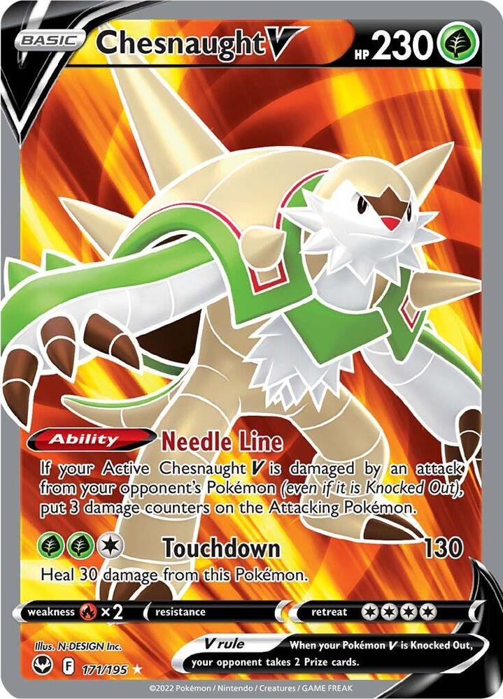 Chesnaught V (Full Art) - SWSH12: Silver Tempest