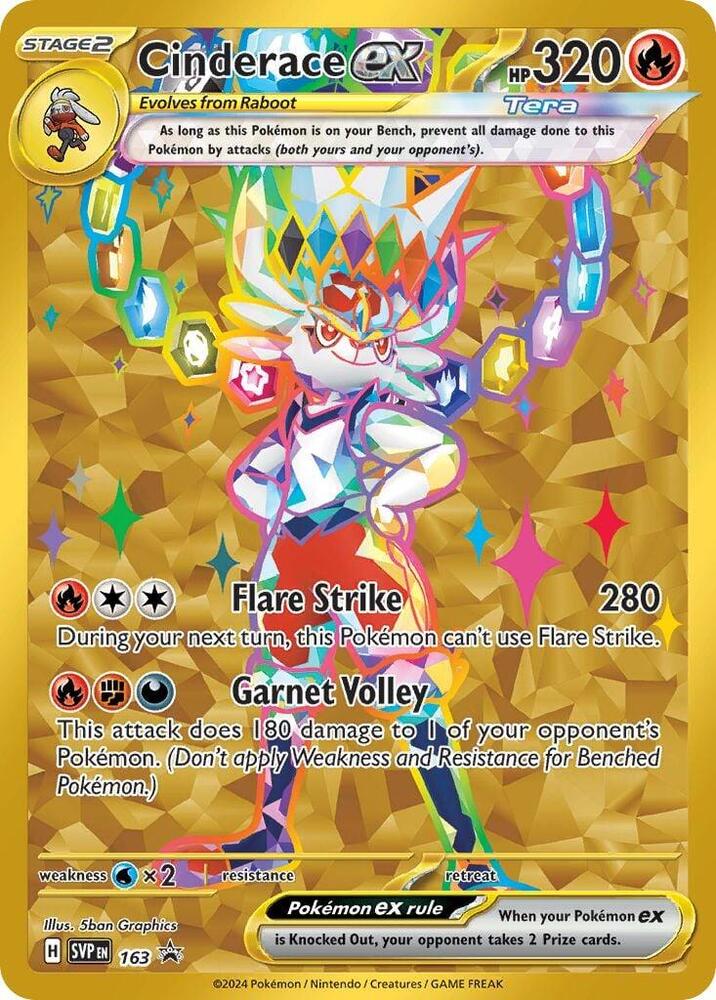 Cinderace ex #163 - SV: Scarlet & Violet Promo Cards
