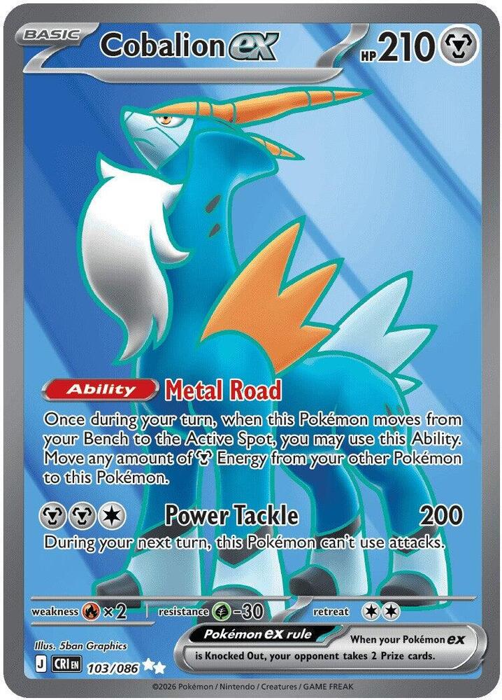 Cobalion ex - 103/086 - ME04: Chaos Rising