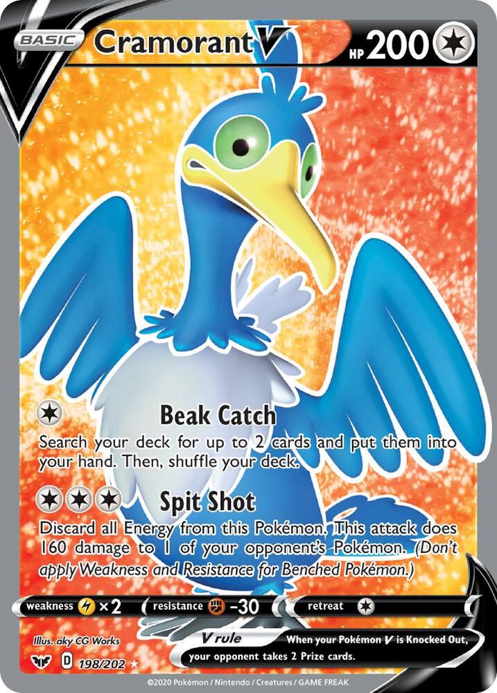 Cramorant V (Full Art) - SWSH01: Sword & Shield Base Set