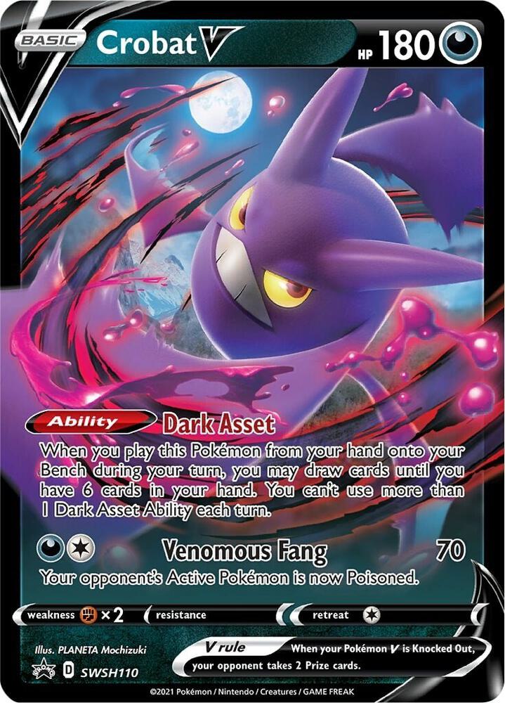 Crobat V - SWSH110 - SWSH: Sword & Shield Promo Cards