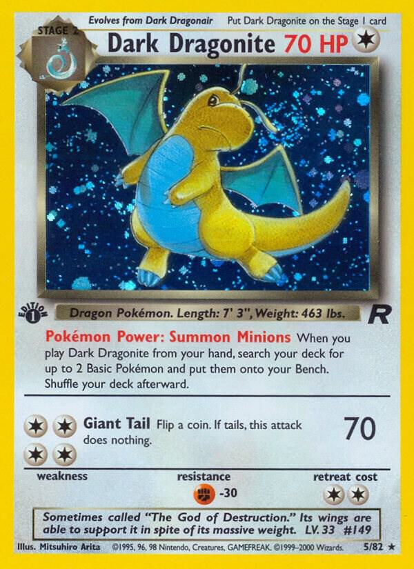 Dark Dragonite (5) - Team Rocket (Unlimited) (LP)