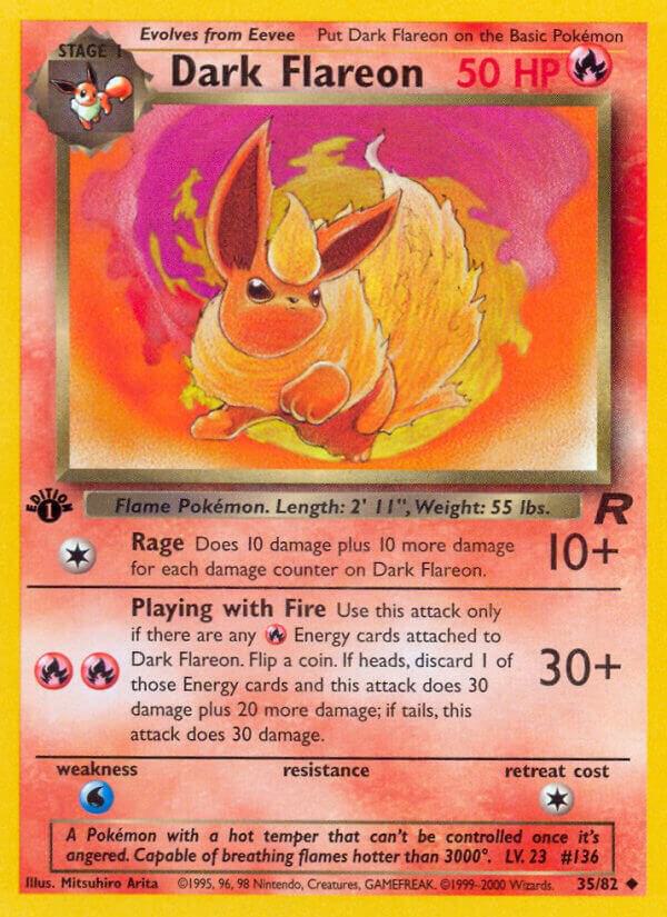 Dark Flareon - Team Rocket (Unlimited) (LP)