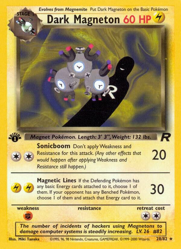 Dark Magneton (28) - Team Rocket (Unlimited) (LP)