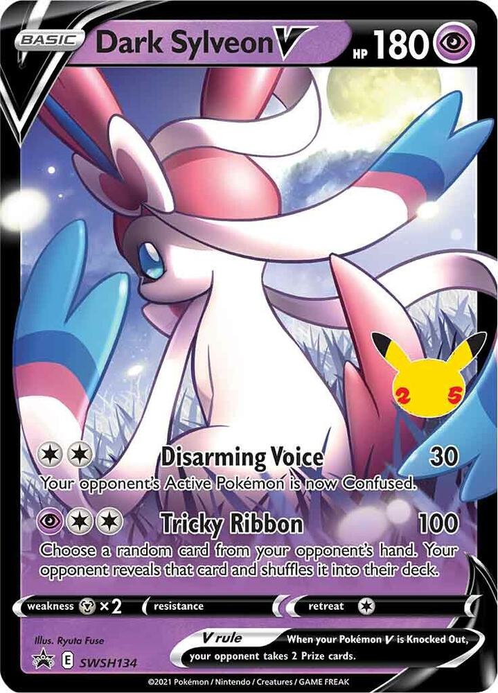 Dark Sylveon V - SWSH134 - SWSH: Sword & Shield Promo Cards