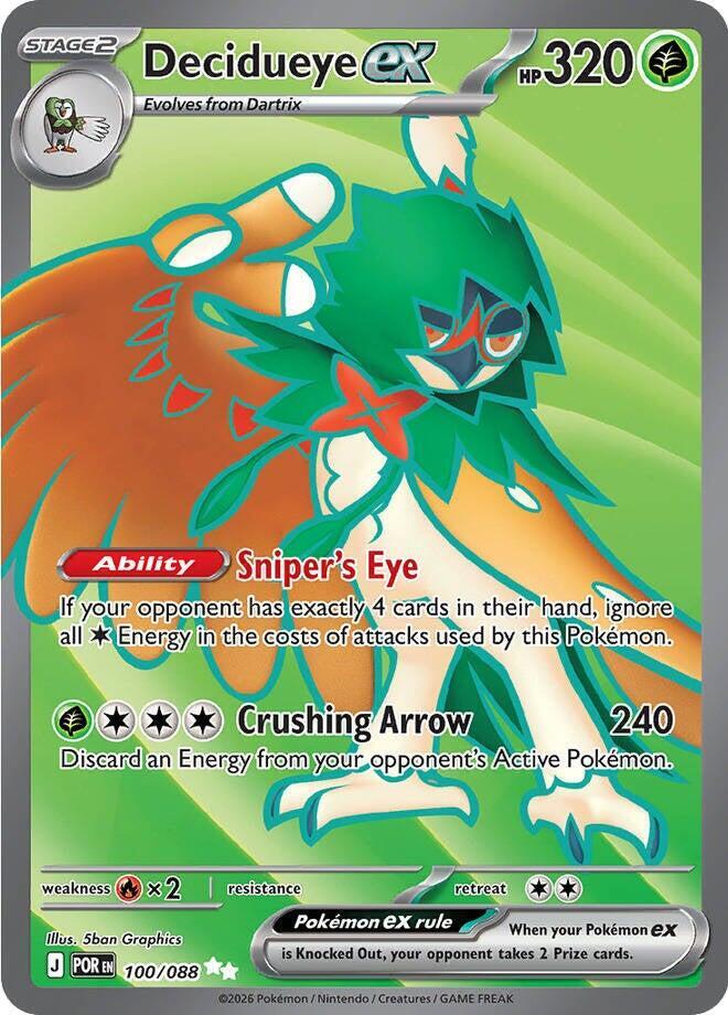 Decidueye ex - 100/088 - ME03: Perfect Order
