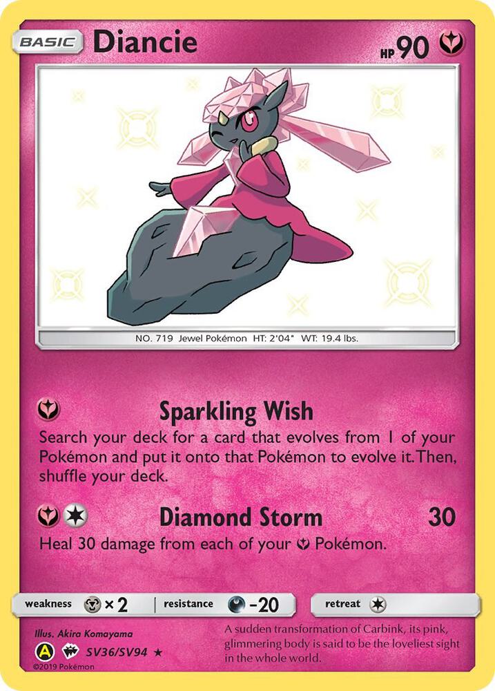 Diancie - Hidden Fates: Shiny Vault