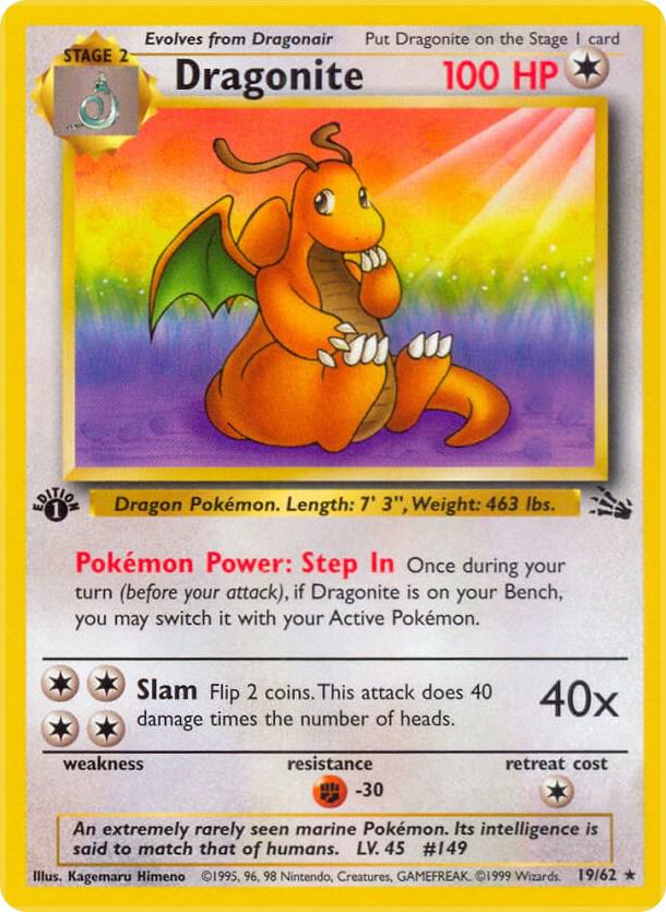 Dragonite (19) - Fossil (Unlimited) (LP)