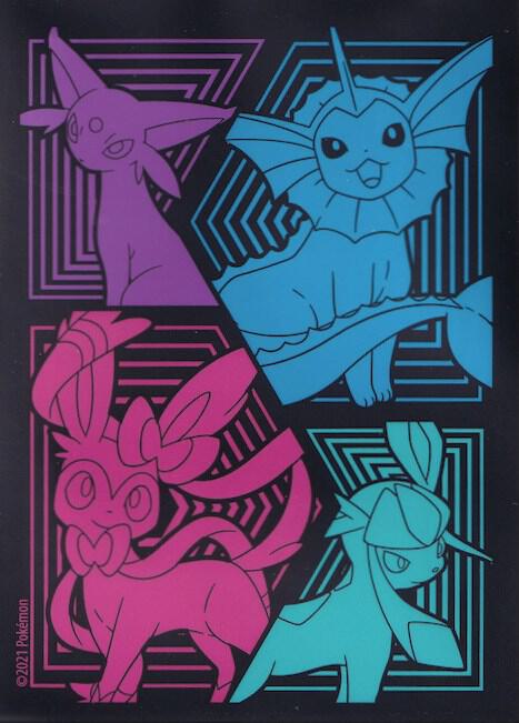 Pokemon TCG: Evolving Skies Elite Trainer Box Card Sleeves - Glaceon, Vaporeon, Sylveon, & Espeon (65 Pack) - Pokemon International Card Sleeves