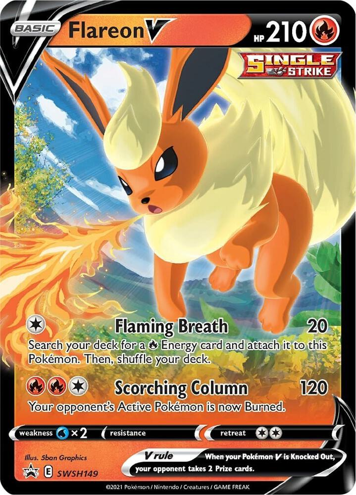 Flareon V - SWSH149 - SWSH: Sword & Shield Promo Cards