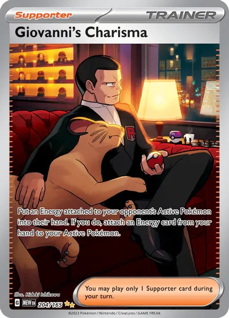 Giovanni's Charisma 204/165 - SV: Scarlet & Violet 151