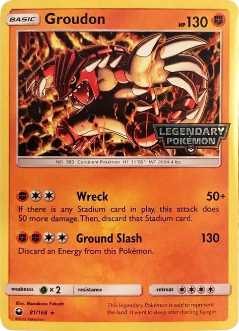 Groudon - 81/168 (Cosmos Holo) - Gamestop Promo (Sealed)