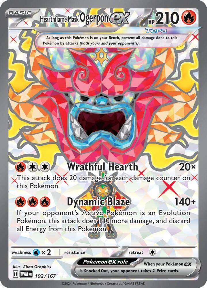 Hearthflame Mask Ogerpon ex 192/167 - SV06: Twilight Masquerade