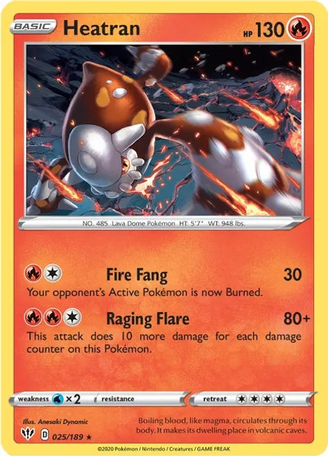 Heatran (Holo) - SWSH03: Darkness Ablaze