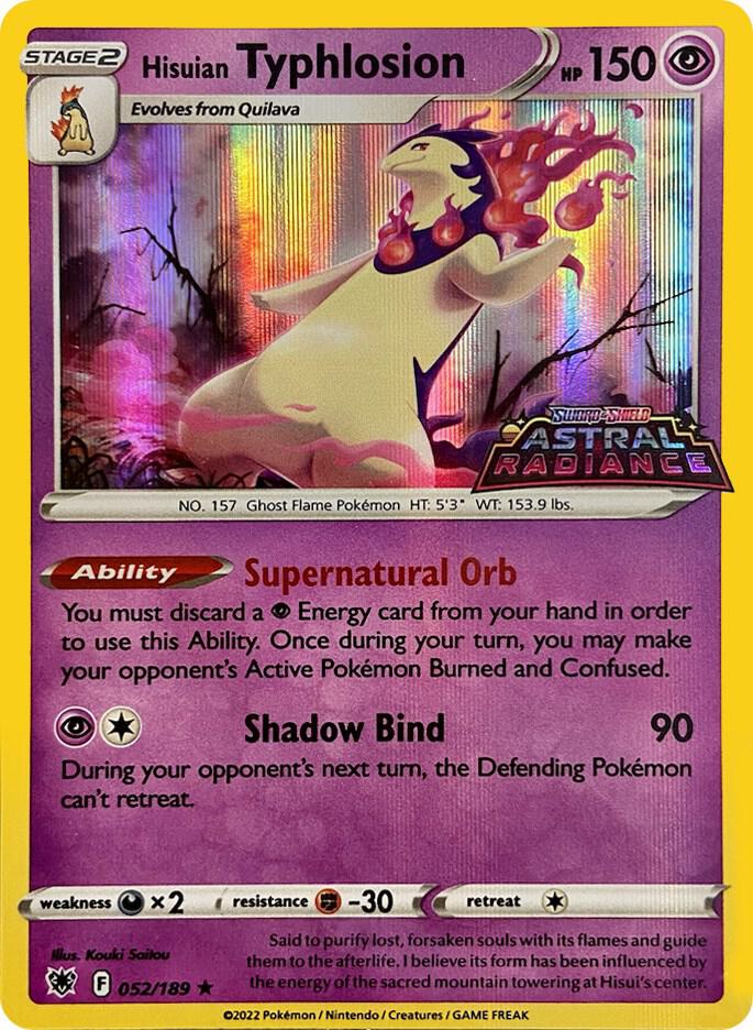 Hisuian Typhlosion - 052/189 (GameStop Exclusive) - Miscellaneous Cards & Products (SEALED)