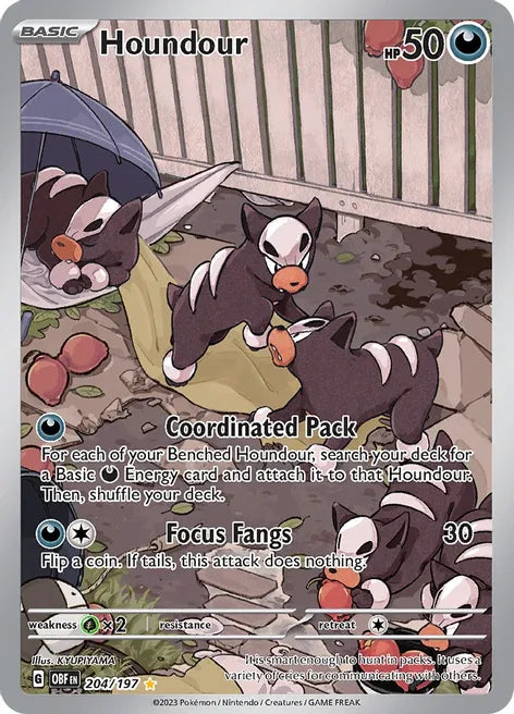 Houndour 204/197 - SV03: Obsidian Flames