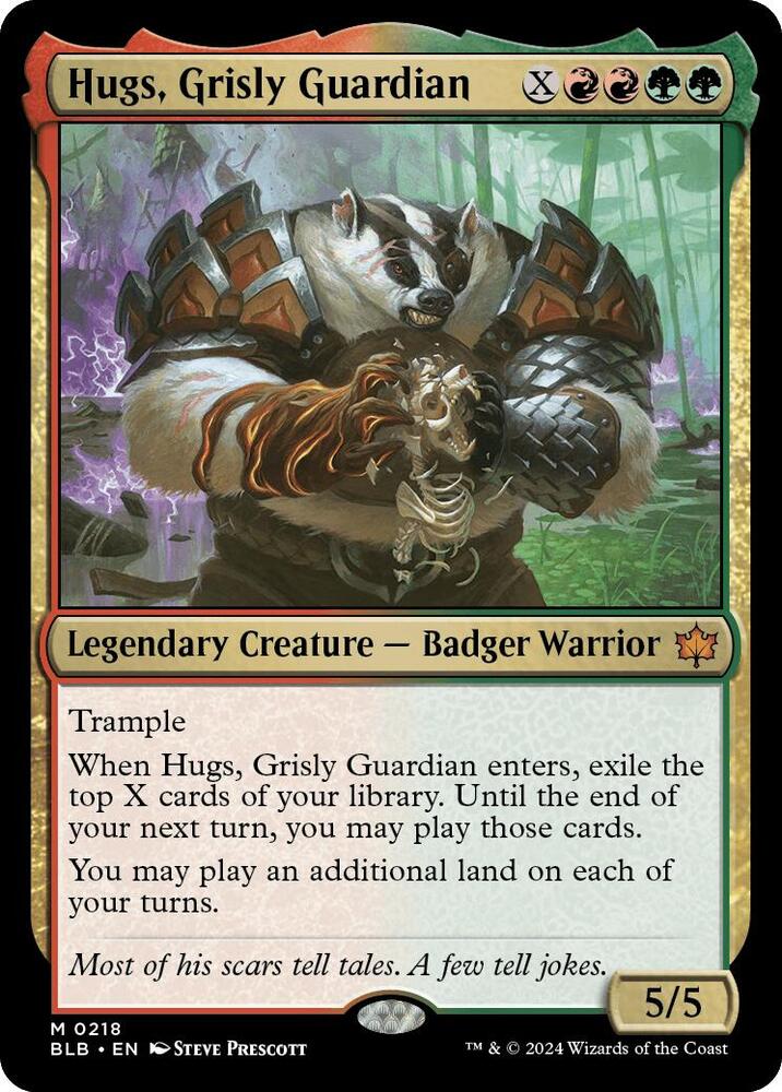 Hugs, Grisly Guardian (Foil) - Bloomburrow