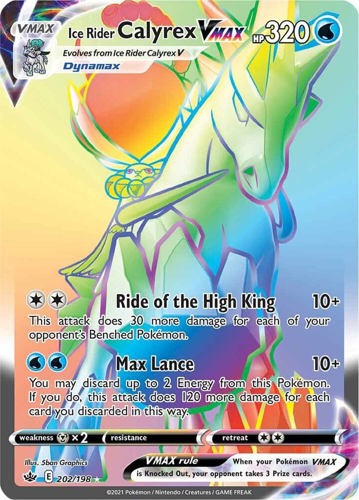 Ice Rider Calyrex VMAX (Secret) - SWSH06: Chilling Reign