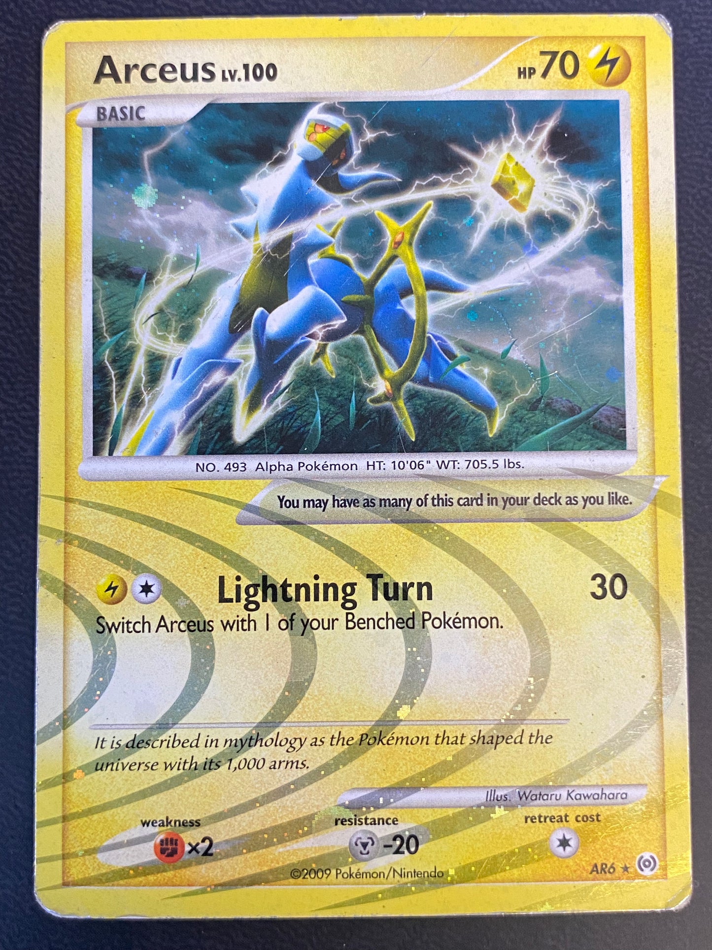 Arceus #AR6 - Platinum: Arceus (Damaged)