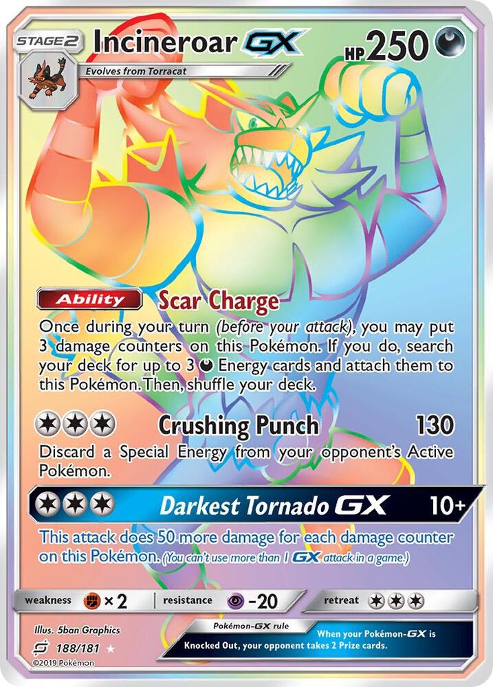 Incineroar GX (Secret) - SM - Team Up