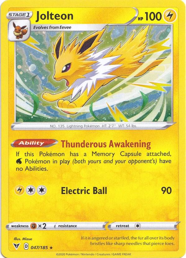 Jolteon - 047/185 (Cosmos Holo) - Miscellaneous Cards & Products